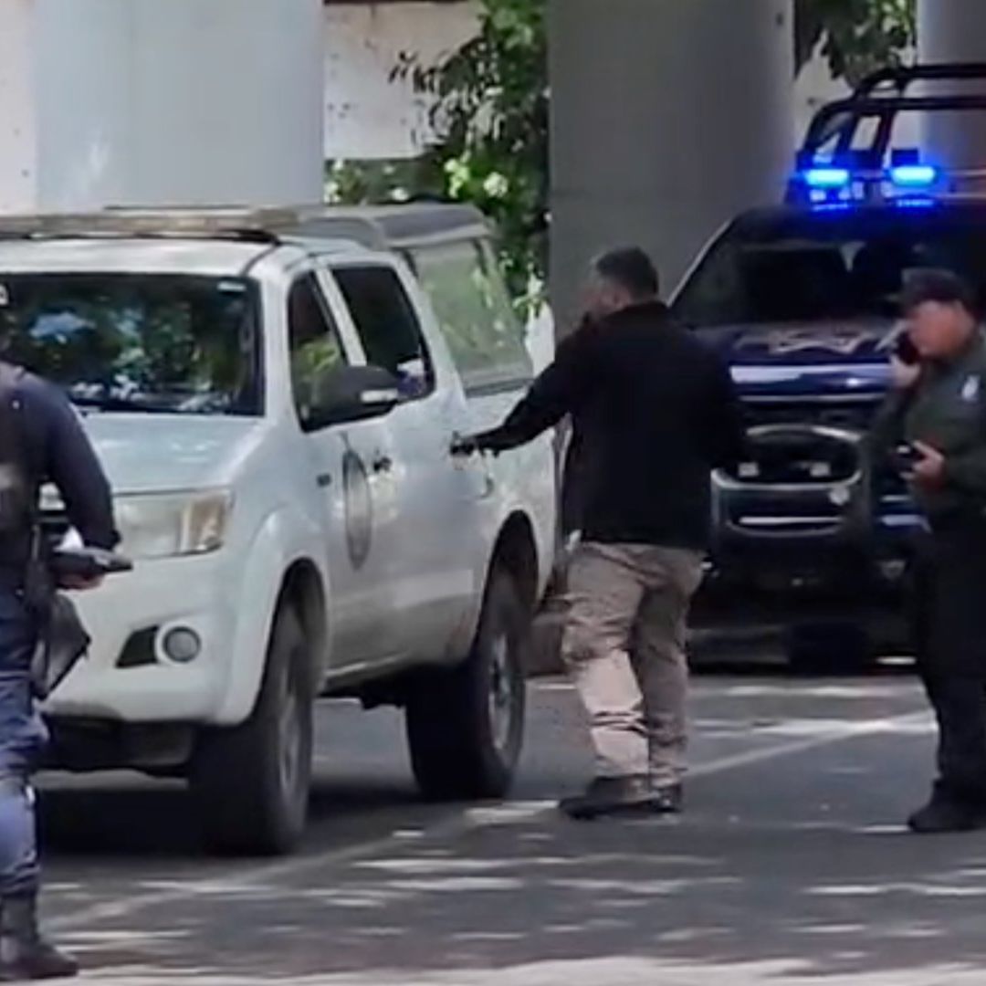 La zona fue resguardada por elementos de varias corporaciones de Seguridad.